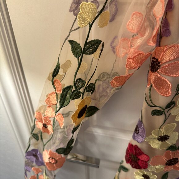 GLORY CONNECTION FLORAL APPLIQUE 3D DRESS MEDIUM - Picture 2 of 9